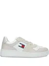 Tommy Hilfiger Beige Leather Men Sneaker In Neutral