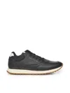 Tommy Hilfiger Leather Sneakers In Black