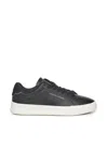 Tommy Hilfiger Leather Sneakers In Black