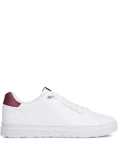 Tommy Hilfiger Leather Sneakers In White
