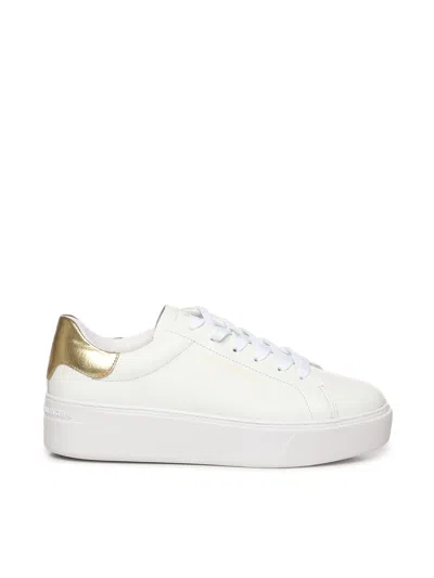 Tommy Hilfiger Metallic Logo Sneakers In White