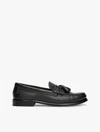 Tommy Hilfiger Leather Tassel Loafer In Black