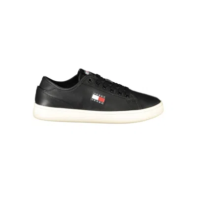 Tommy Hilfiger Leather Women's Women's Sneaker In Black