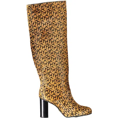 TOMMY HILFIGER LEATHER WOMENS HIGH BOOT