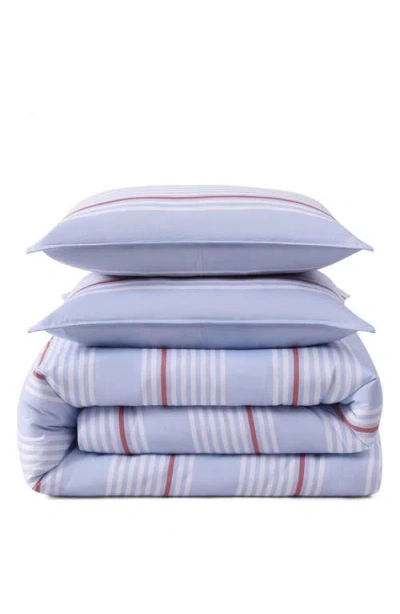 Tommy Hilfiger Lido Stripe 4-piece Comforter Set In Blue