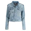 Tommy Hilfiger Distressed Patchwork Chest Pocket Long Sleeve Jacket
