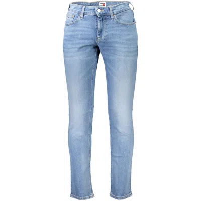 Tommy Hilfiger Blue Cotton Jeans & Men's Pant In Light Blue