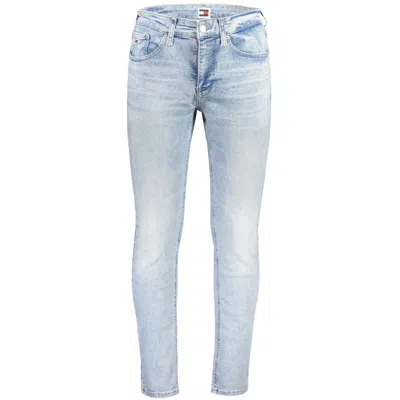 Tommy Hilfiger Blue Cotton Jeans & Men's Pant In Light Blue