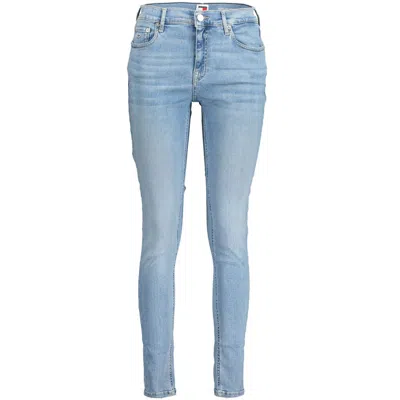 Tommy Hilfiger Blue Cotton Jeans & Women's Pant In Light Blue