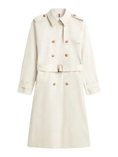 Tommy Hilfiger Lightweight Cotton Mini Coat For Women In Neutral