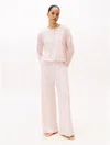 Tommy Hilfiger Lightweight Henley And Pant Sleep Set In Pink