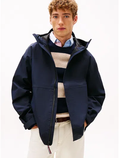 Tommy Hilfiger Lightweight Hooded Jacket In Blue