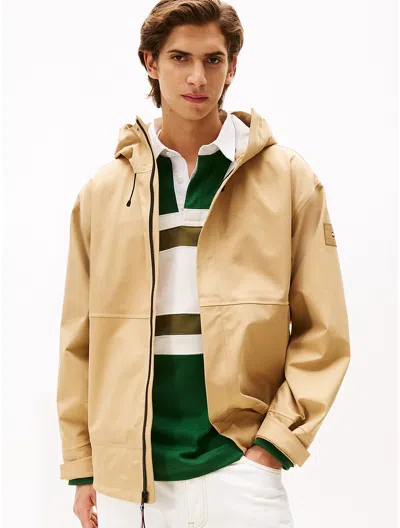 Tommy Hilfiger Lightweight Hooded Jacket In Brown