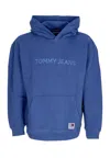 Tommy Hilfiger Lightweight Hoodie Men Classic Hoodie Bright Blue In Bright Blue