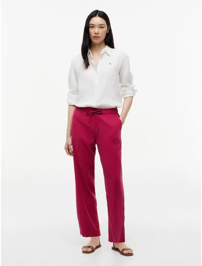 Tommy Hilfiger Lightweight Jogger Pant In Red