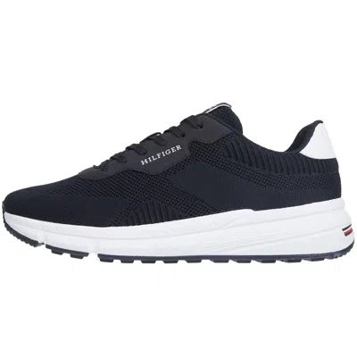 Tommy Hilfiger Lightweight Knit Trainers Navy In Blue