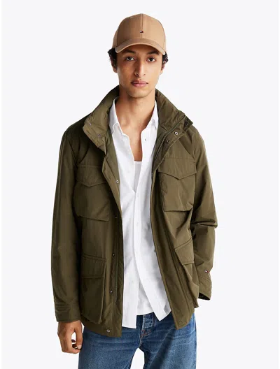 Tommy Hilfiger Lightweight Packable Field Jacket In Army Green