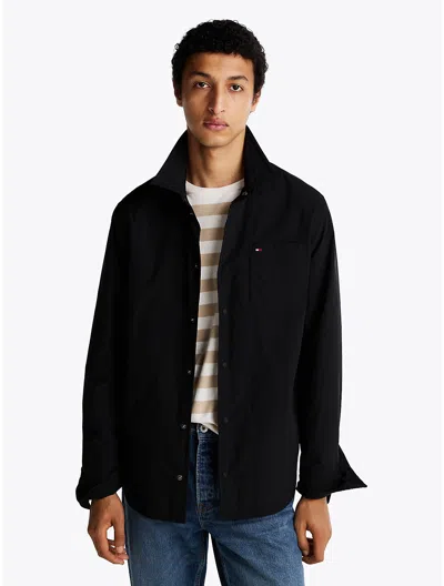 Tommy Hilfiger Lightweight Packable Shirt Jacket In Black