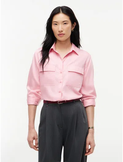 Tommy Hilfiger Lightweight Utility Shirt In Pink