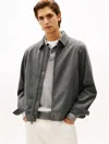 Tommy Hilfiger Lightweight Zip Ivy Jacket In Gray