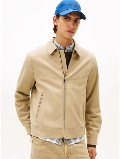 Tommy Hilfiger Lightweight Zip Ivy Jacket In Neutral