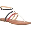 Tommy Hilfiger Lincoe T-strap Sandal In Multi