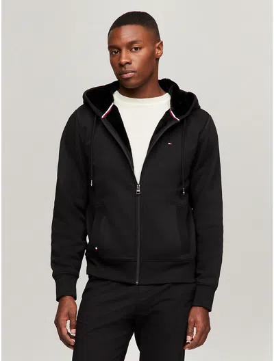 Tommy Hilfiger Lined Zip Hoodie In Black