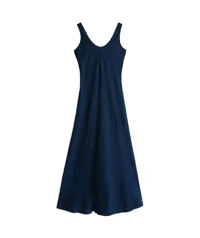 TOMMY HILFIGER LINEN BLEND MAXI DRESS