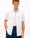 Tommy Hilfiger Core Flex Poplin Solid Rf Shirt In White