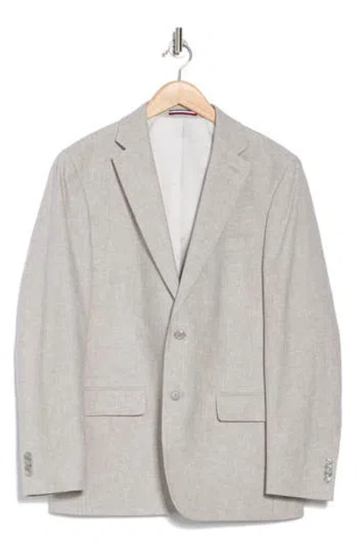 Tommy Hilfiger Linen Blend Sport Coat In Light Grey