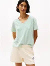 Tommy Hilfiger Linen In Ecru / Radiant Green Stripe