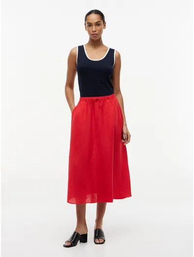 Tommy Hilfiger Linen Midi Skirt