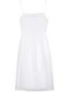 Tommy Hilfiger Logo-embroidered Midi Dress In White