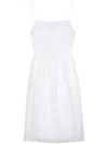 Tommy Hilfiger Logo-embroidered Midi Dress In White
