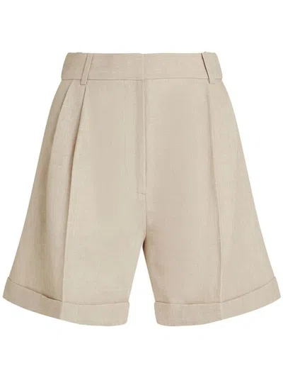 Tommy Hilfiger Linen Mix Pleated Short Clothing