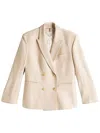 Tommy Hilfiger Linen Mix Slim Blazer Clothing In Beige