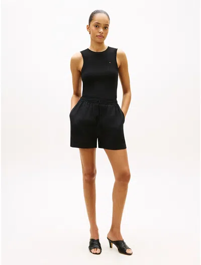 Tommy Hilfiger Linen Pull In Black