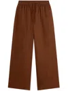 Tommy Hilfiger Linen Pull-on Pants In Brown