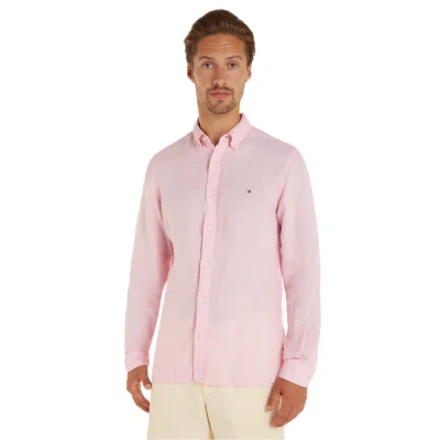 Tommy Hilfiger Linen Shirt In Pink