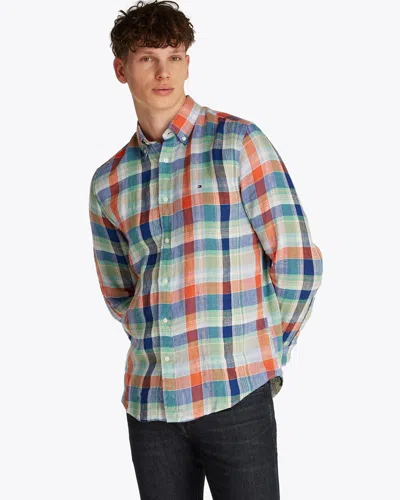 Tommy Hilfiger Linen Summer Madras Mens Shirt