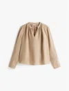 Tommy Hilfiger Linen V In Beige