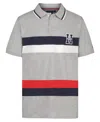 Tommy Hilfiger Big Boys Stretch Polo Shirt In Gray