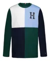 Tommy Hilfiger Big Boys Quad H Long Sleeve T-shirt In Green