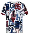 Tommy Hilfiger Little And Toddler Boys Varsity Letters Print Short Sleeve T-shirt In White