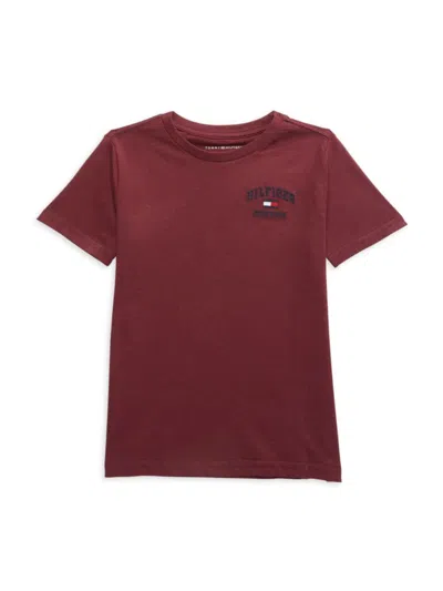 Tommy Hilfiger Kids' Little Boy's Collegiate Logo T-shirt In Port