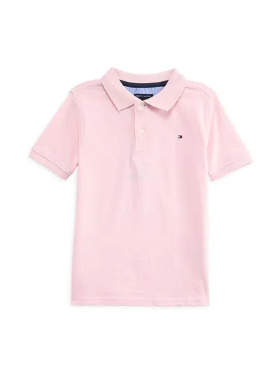 Tommy Hilfiger Kids' Little Boy's Ivy Short Sleeve Polo In Parfait Pink