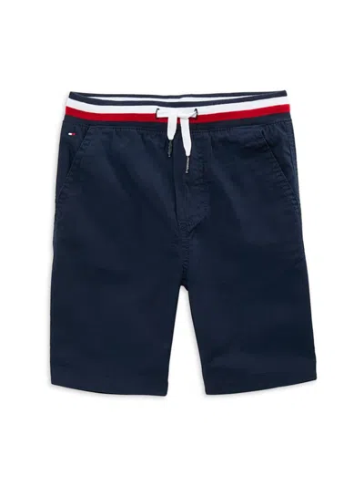 Tommy Hilfiger Kids' Little Boy's Knit Drawstring Shorts In Navy Blaze