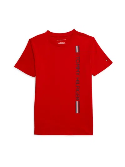 Tommy Hilfiger Kids' Little Boy's Logo T-shirt In Red