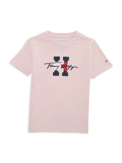 Tommy Hilfiger Kids' Little Boy's Logo Tee In Pink