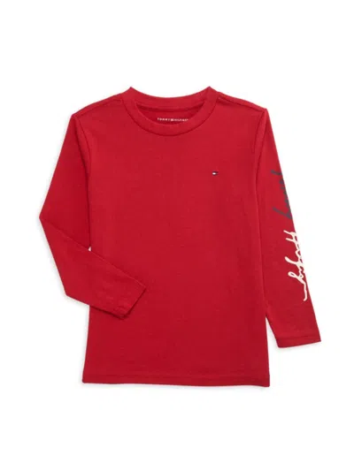 Tommy Hilfiger Kids' Little Boy's Logo Tee In Red